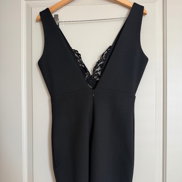 Lulus Big City Dreams Black Lace Bodycon Dress - Size Medium - Picture 4 of 6